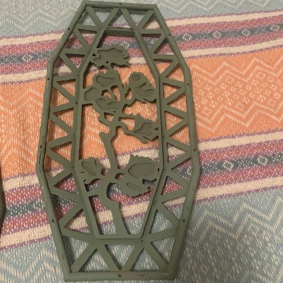 2 Faux bamboo vintage wall decor - Picture 4 of 9